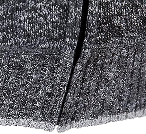 Џемпер од beuu кардиган јакни за мажи, есен зимски патент кариран држач палто крпеница топло тенок обичен надворешна облека лесна јакна предна плочка лепенка џеб на ?