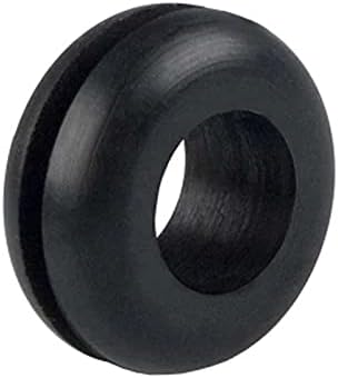 Внатрешен дијаметар од 200 парчиња 20мм црна двострана ПВЦ заштитна прстен гумен прстен прстен на калем со двојно лице со двојно лице со