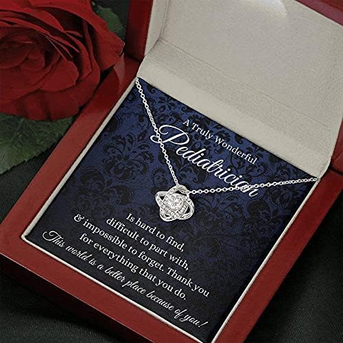Накит за картички за пораки, рачно изработено ѓердан- Персонализиран подарок Loveубов, подарок за лекар за педијатар доктор подарок