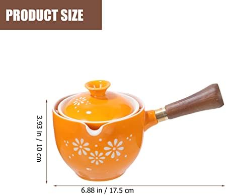 Cabilock Ceramic Kungfu чајник 360 ротација чај котел Кинески производител на чај со филтер лабава чај котел за чај чај со чај за чај