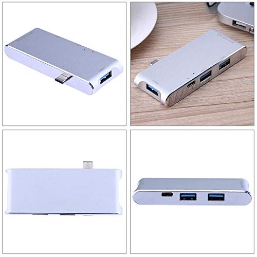5 во 1 Type-C USB 3.1 до USB 3.0+ 2 USB 2.0 центар+ 3.0 SD/TF читач на картички+ PD за полнење порта Тип-Ц за MacBook