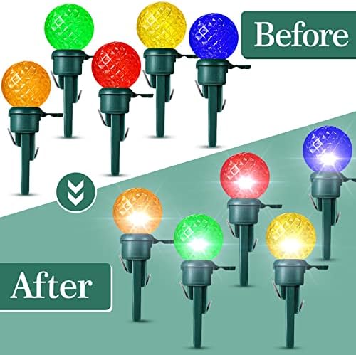 Божиќна замена мини сијалици G14 LED стринг светилки 0,06 вати Глобус стаклени светилки со пластична основа за светло на жица за елки на новогодишна