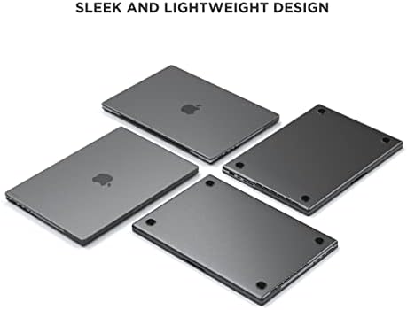 Случајот Satechi Eco Hardshell компатибилен со MacBook Pro 16-инчен случај 2021 A2485-Лесен и тенок-МекБук центар и дизајн на адаптер-пријателски-дизајн-пријателски