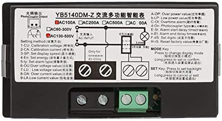 Тестер за мерач на мерач на jadeshay voltmeter yb5140dm-z AC 0 ~ 100A 130 ~ 500V 6 во 1 мулти функција Мерач на дигитален дисплеј