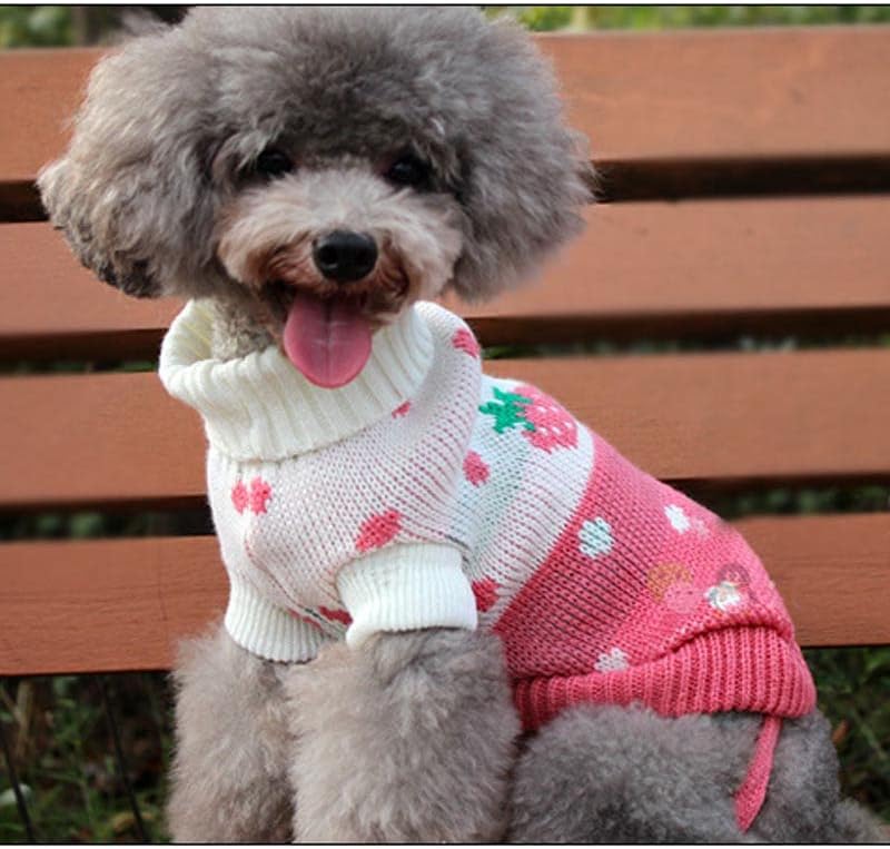 Топла облека за кучиња за мали средни кучиња плетени џемпер за мачки миленичиња облека за булдоги кученце костум палто зимски сив зајак