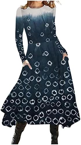 Nokmopo фустани за жени 2022 година есенски и зимски обични тенок тенок долги ракави со цврста боја во волнена ткаенина фустан