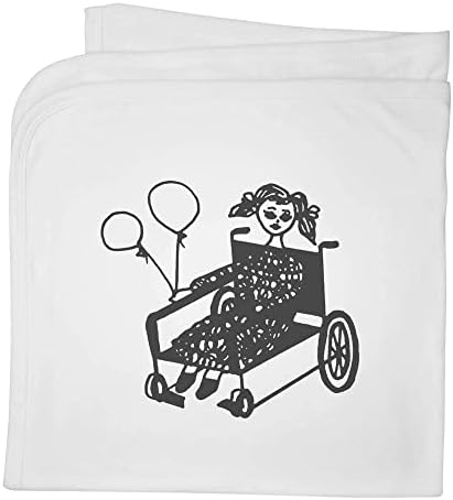 Азиеда „Оневозможено девојче“ памучно бебе ќебе/шал