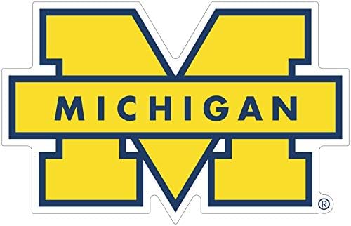 Налепница Мичиген налепница на Универзитетот Мичил Винил, жолт фудбал Мичиген Волверин Винил, налепница Die Die, Mey Team Logo