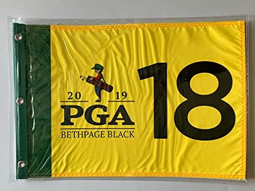 2019 Pga Знаме bethpage црна голф првенство свилен екран логото жолта игла знаме