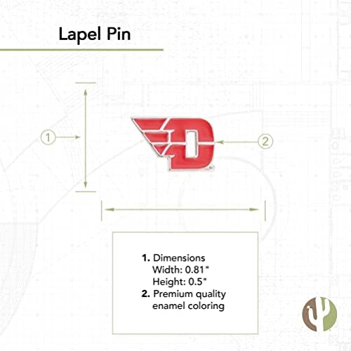 Универзитет во Дејтон Лапел иглички Флаери УД лого емајл направен од метал