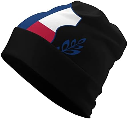 Знамето на Тексас, гравчето, меко топло целосна пулвер капаче капа капа за спиење за унисекс