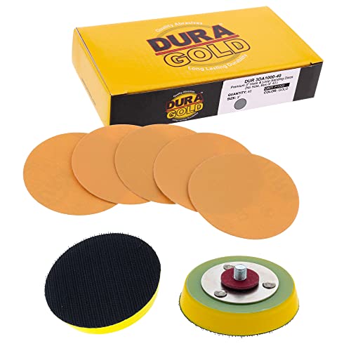 Дура -злато 3 дискови за пескарење - 1000 решетки за поддршка на таблички