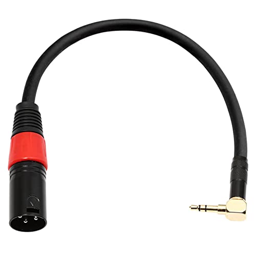 Oluote 3,5mmtrs десен агол до XLR машки аудио кабел, жица Aux кабел l форма за стерео микрофон