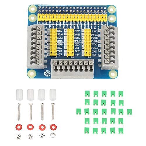 Daoki GPIO Expansion Board Raspberry Pi Shield за Raspberry Pi 4B/3B GPIO Extension Board Multi-Function со додатоци за завртки за комплети