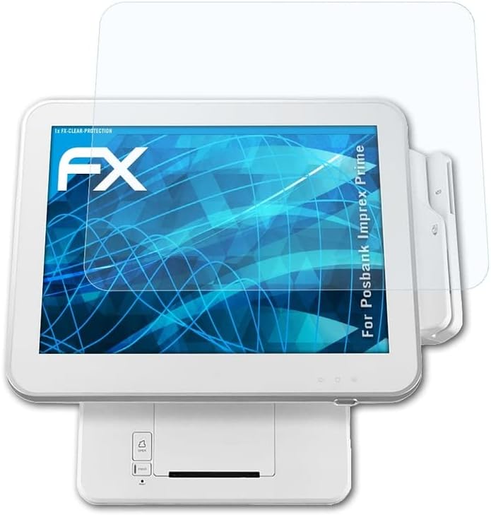Филм за заштита на екранот Atfolix компатибилен со PosBank Imprex Prime Ectain заштитник, ултра-чист FX заштитен филм