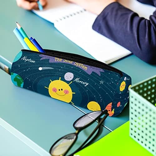 Сончев систем Круг молив случај Студентска канцелариска торбичка торбичка за патент Пен за козметика за козметика за училишни студенти