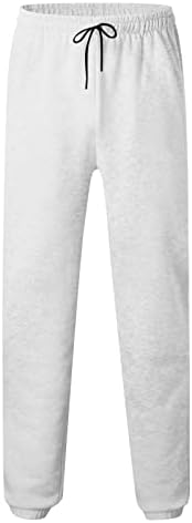 Џемпери за мажи обични џогери кои влечат еластични половини атлетски панталони тенок панталони со лесни патеки со џеб