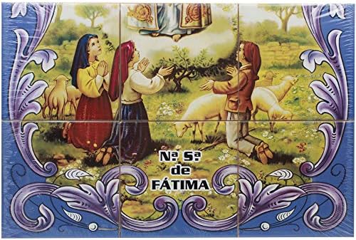 Фарпортугалија Пресвета Богородица На Фатима Изглед португалски Керамички Плочки Уметност Ѕид Панел Фреска Декор