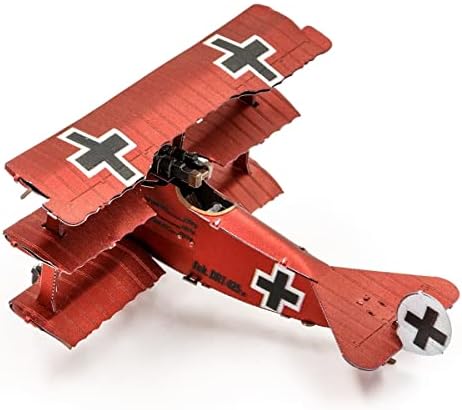Фасцинации на метална земја Fokker Dr. I Triplane 3D Metal Model Model пакет со пинцети