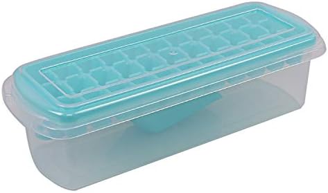 Кубер индустрии пластична сад за мраз со кутија за складирање, лажица и транспарентен капак на капакот, случајни бои, пакет од 2-CTKTC6022