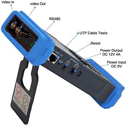 Тестер за CCTV, монитор за безбедносна камера за тест на TVI CVI AHD Аналогијата на камерата, контролата на видео аудио PTZ, 5MP, RS485
