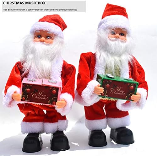 SOIMISS 1PC Electric Christmas Christmas Shanta Claus Музичка кутија кукла украсување