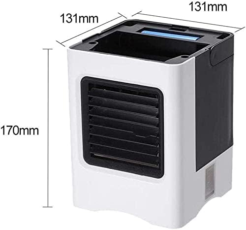 Изобу Лилианг- Преносен климатик вентилатор за климатизација, 3 брзини на десктоп ладење вентилатор на LED вградена батерија- Ultra Chill USB Home