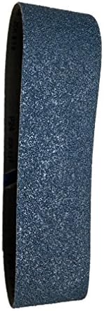 Sungold Abrasives 67944 Blue Circonia крпа 120 ремени за пескарење, 2 пакувања, 6 x 89