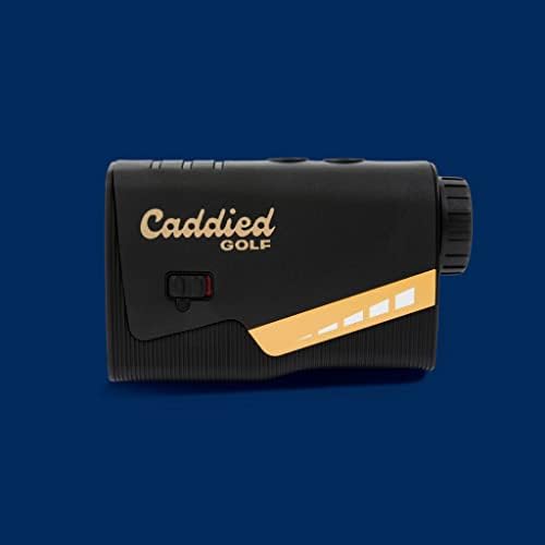 Caddied Golf Series One RangeFinder, копче за вклучување/исклучување на наклон, магнетна лента, опсег од 1100 дворови, зголемување од 7x,