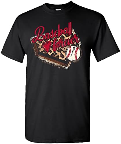 Бејзбол во Јужна Мода засекогаш црна памучна мода маица