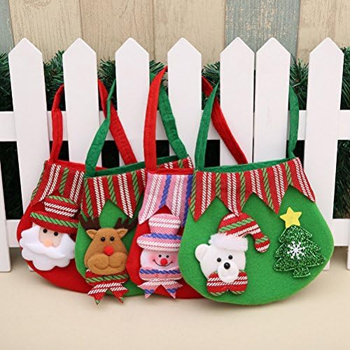 2 парчиња Брановидна Ткаенина Божиќни Торби За Бонбони Подарок Од Бела Мечка Третирајте Ја Торбата За Подароци За Подароци Божиќни Чорапи Чанти