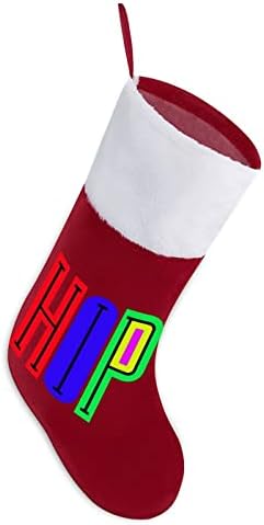Хип хоп Божиќно порибување Божиќни чорапи за торбичка куќа Божиќ