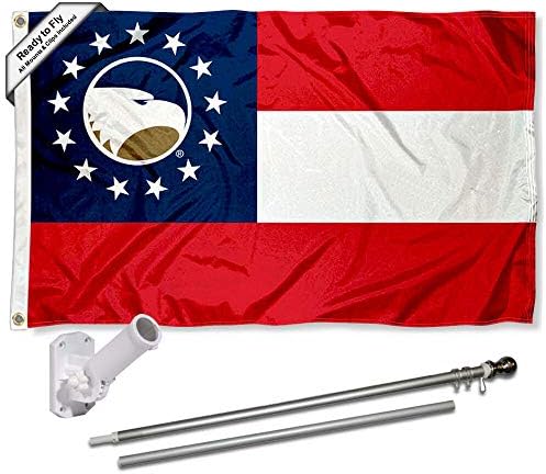 Џорџија Јужна Орли Држава На ГА Знаме И Пол Заградата Планината Пакет