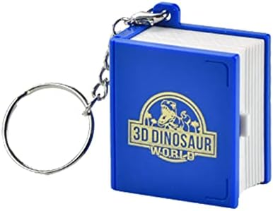NPKGVIA 3D играчки за диносауруси за деца мини скокачки клучници мини диносауруси фигури книга мал подарок за коцка сина зелена