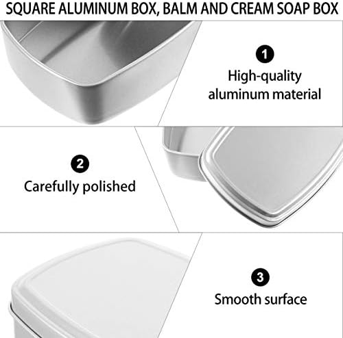 Хемотон метална калај тегла бал -кутии 2 парчиња 150мл празна калај кутија преносен DIY козметички крем алуминиум куќиште со контејнер