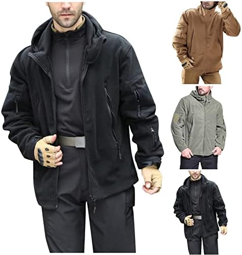 XXBR руно јакни за мажи, есен зимски патент -патент кашмир крпеница палто на отворено спортска топла надворешна облека