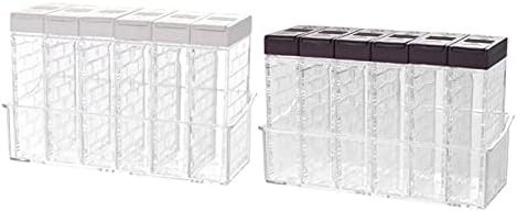 6 парчиња/постави зачини за зачини кутии сол пиперка кутија за кујна за зачини за складирање кутија кутија домашна организација