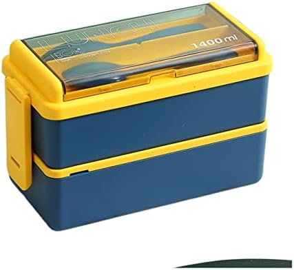Топбоб Јапонски -Стилот со двојно -селејски кутија за ручек Бенто Бенто Бенто микробранова запечатување запечатување одделно кутија за ручек PP Поставете кутија за