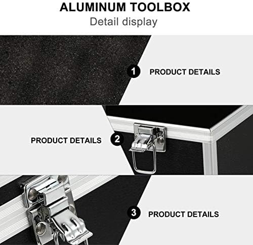 Doitool алуминиумска чанта за домаќинства алатка за алатки за алатки алуминиум алуминиум алат
