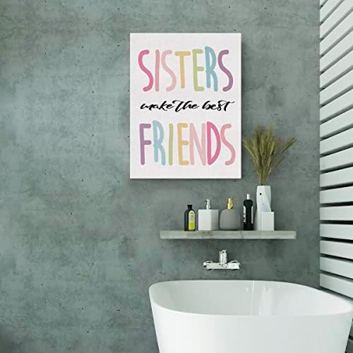 Евксид Расадник сестра направи ги најдобрите пријатели плака за пласман сликање грицки со соба wallидна уметност, сестри близнаци