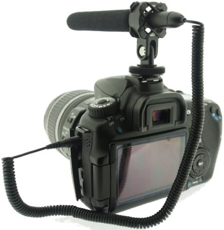 Polaroid Pro Video Ultra Tkin & Light Condenser Photgun Microphone со шок монтирање за Samsung HMX-F80, U20, Q20, QF20 Камкордер