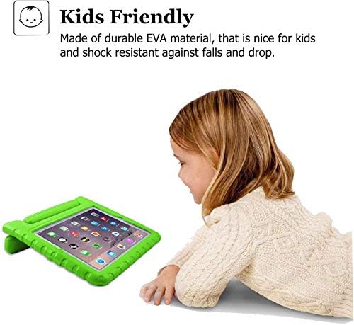 Bmouo ipad 2 3 4 шок -отпорен случај со мала тежина Детска кутија Супер заштита на капакот на рачката за деца за деца за iPad 4, iPad