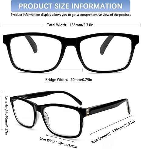 Сигван 6 пакувања за читање очила за жени мажи сина светлина блокирање, пролетни шарки против очите/читателите на компјутерски сјај