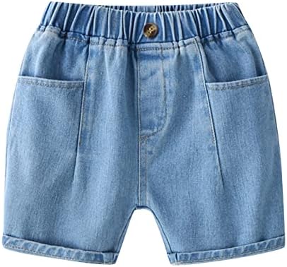 Детски момчиња шорцеви летни тексас панталони шорцеви џеб обична надворешна облека за деца облека за момчиња кошаркарски шорцеви