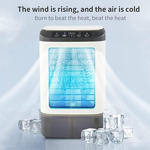 Пренослив Чилер, 3-Брзински Испарувачки Воздушен Ладилник, Вентилатор За Климатизација Со Функција За Навлажнување, Енергетски Ефикасно И Практично
