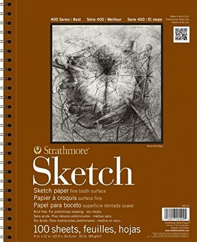 Стратмор 455-3 Цртеж и скица хартија, 6 пакет, бело 6 броење