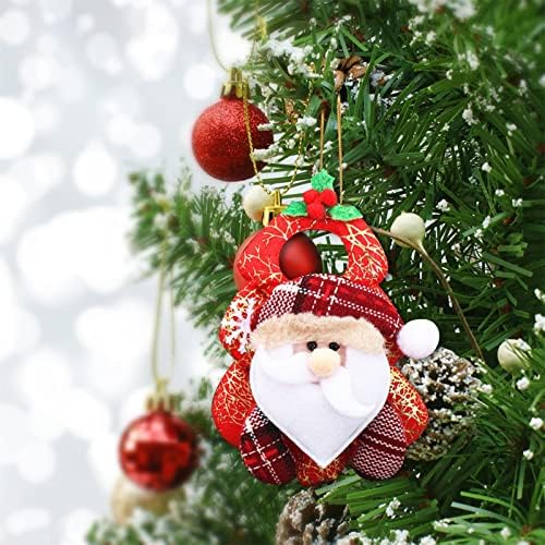 Украси за новогодишна Елка Висечки Плишани Приврзоци Погодни За Божиќна Семејна Забава Празнични Украси Кристална Венец За Лустер