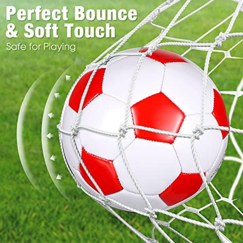 Hydren 8 PCS спортски фудбалски топки со големина на пумпа 3 4 5 Обука за фудбали за деца деца тинејџери возрасни фудбалери