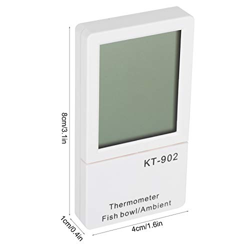 Термометар за Аквариум ксинде, Мерач На Температура ЗА ДОМАШНА Употреба, C° / F° Пластика Со Двоен Дисплеј За Аквариумски Резервоар