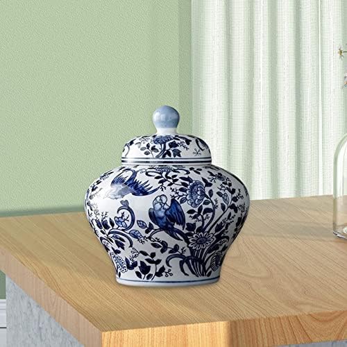 Керамички ѓумбир тегла со капаци за декоративни чај за складирање на чај порцелански тегли за домашна забава, тегла за стомаци